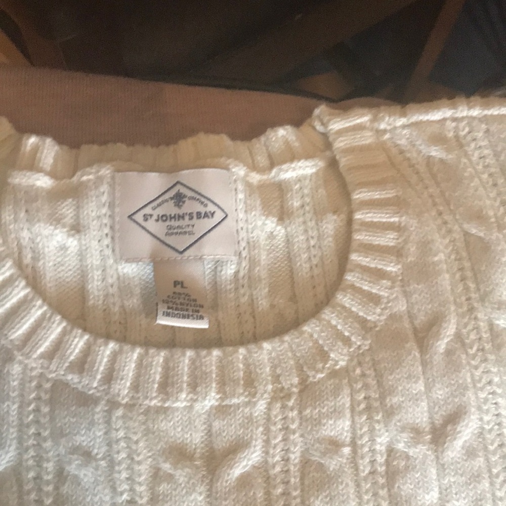 Petit Large Nwt tag white sweater